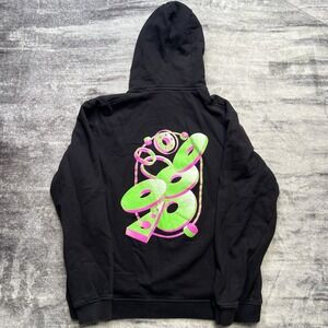 Linus Tech Tips LTT Geometric Hoodie Men's Large Sweatshirt Neon Abstract